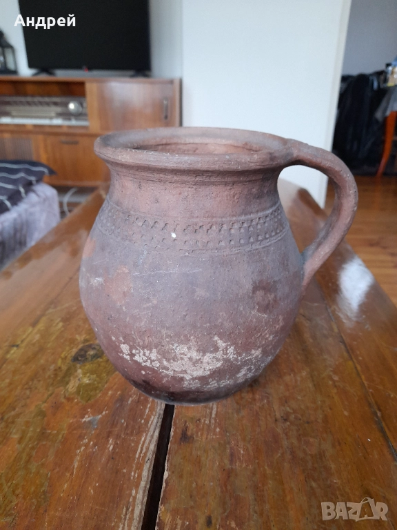 Старинно керамично гърне #14, снимка 1