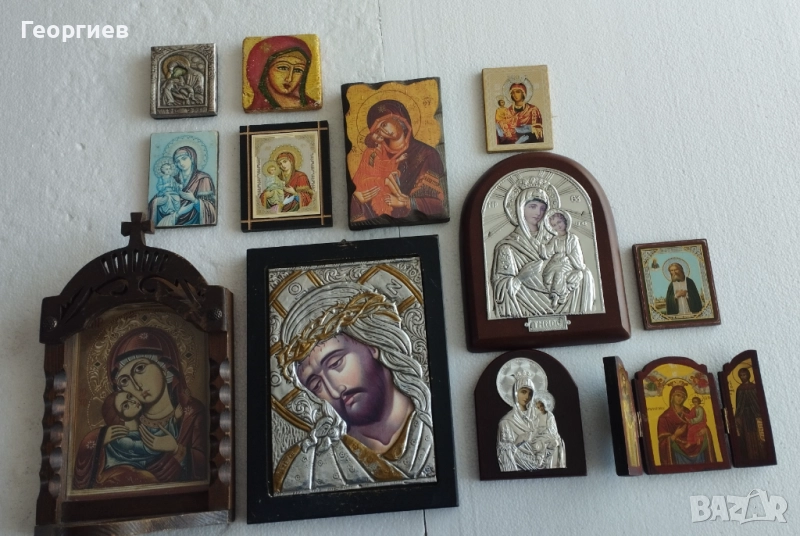 Икони малки и големи Дева Мария,Христос, Николай Чудотворец,Иконостас., снимка 1