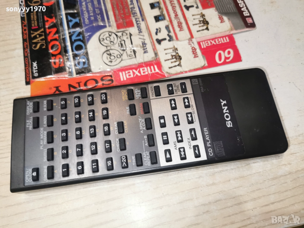 SONY RM-D991 AUDIO REMOTE-ВНОС SWISS 2412251105, снимка 1