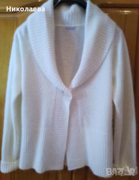 Бледо кремава къса жилетка, XL, снимка 1