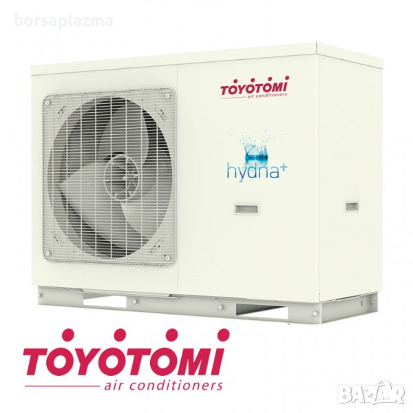 Инверторна термопомпа въздух-вода TOYOTOMI hydria+ THMU R32BWP12/3, моноблок, снимка 1