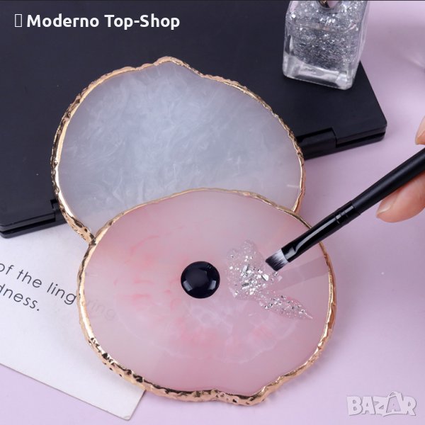 Мраморна плочка за смесване на цветове “Nianail”, снимка 1