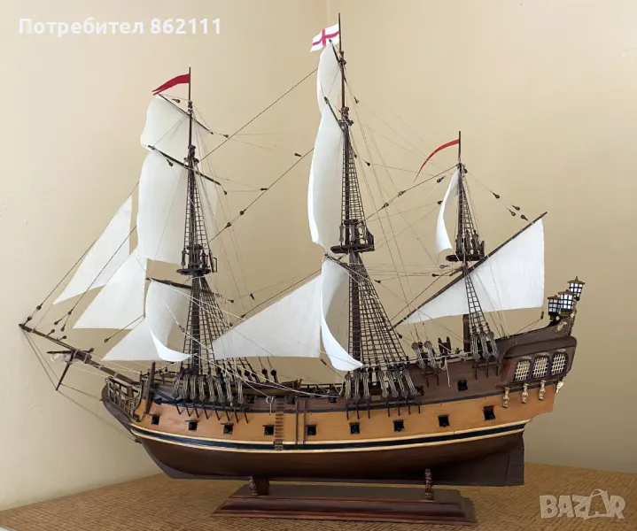 Макет на ветроходен кораб, снимка 1