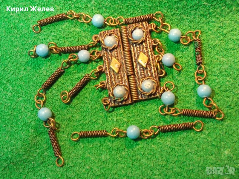 ЕЛЕМЕНТИ от ВЪЗРОЖДЕНСКА БРОНЗОВА ТЮРКОАЗЕНА ОГЪРЛИЦА ГРИВНА за РЕСТАВРАЦИЯ 15114, снимка 1