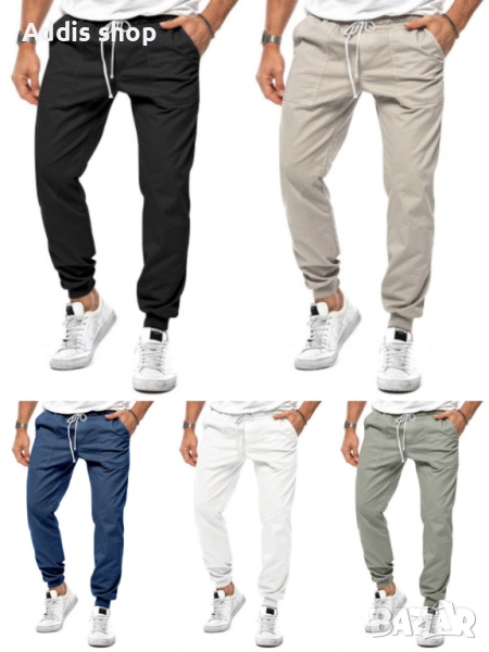 Мъжки ежедневни едноцветни панталони, 5цвята , снимка 1
