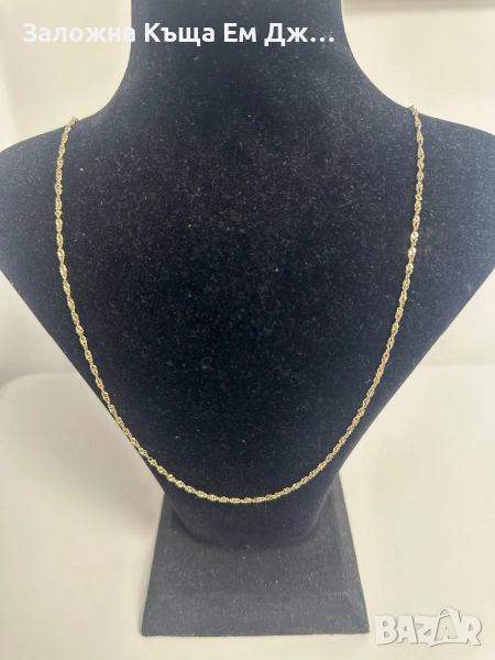 Стилен и класически златен синджир 2.67гр. 14К., снимка 1