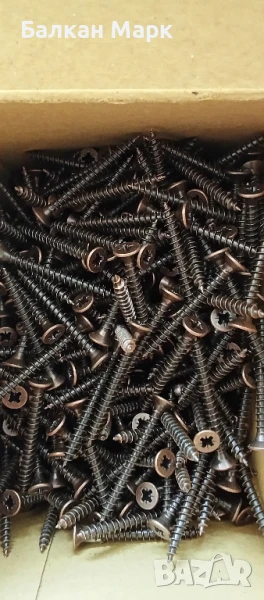 Винтове за дърво 3x30 мм – бронзирани, PZ, потъваща глава,1kg. (Германия), снимка 1