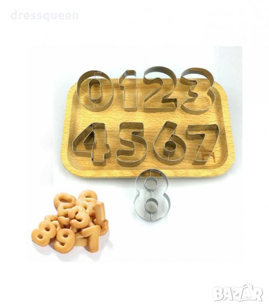 3072 Метални форми за сладки Цифри от 0 до 9, снимка 1