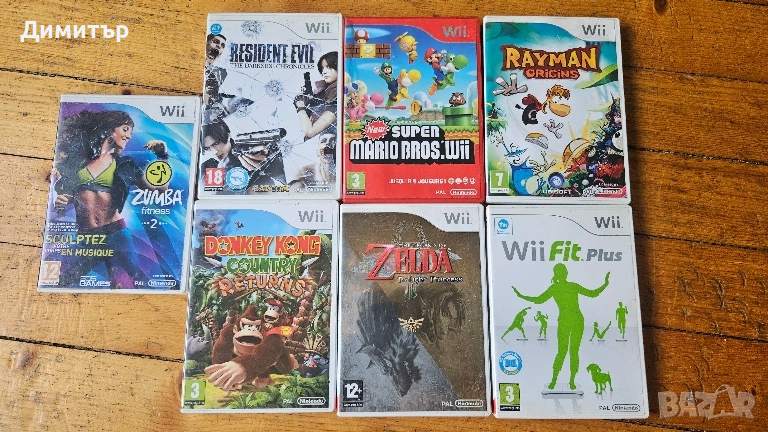 Nintendo Wii games игри за нинтендо donkey kong zelda super mario resident evil, снимка 1