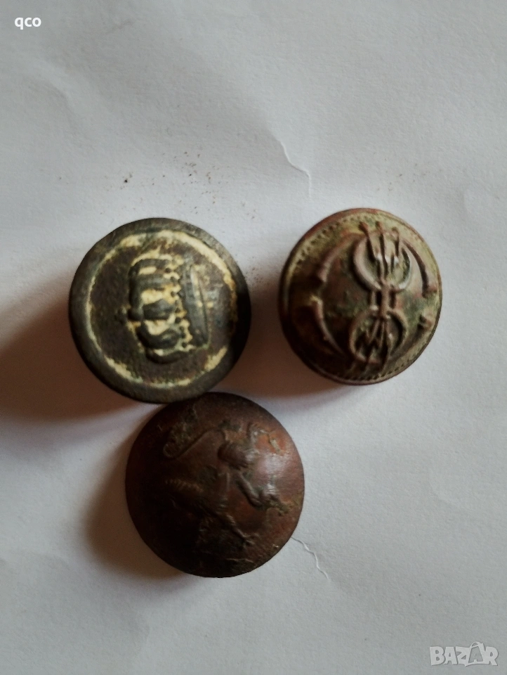 Стари военни копчета от царско време , снимка 1