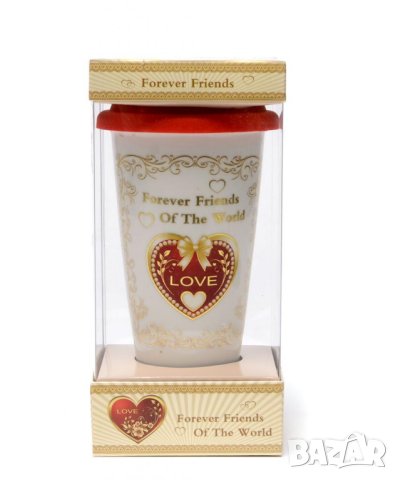 Чаши за чай  със силиконов капак 2бр