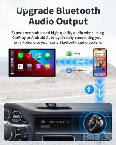 7” уредба за кола с тъч скрийн, радио, MP3, Bluetooth Apple/Android. GPS Навигация, Огледална връзка, снимка 3 - Аксесоари и консумативи - 50542339
