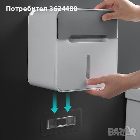 Лепяща поставка за тоалетна хартия, снимка 5 - Други стоки за дома - 42649254