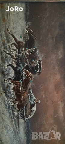 Константин Стоилов Баумгартнер " Препускаща квадрига" , снимка 5 - Картини - 53717013