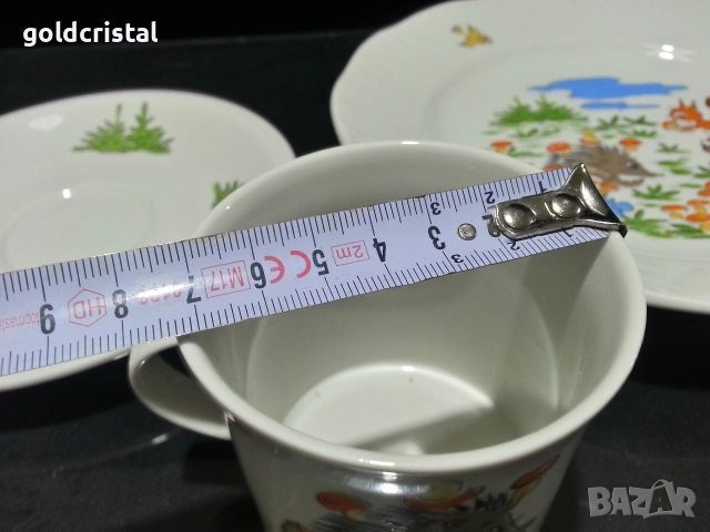 Стар български порцелан детски комплект , снимка 4 - Антикварни и старинни предмети - 52880469