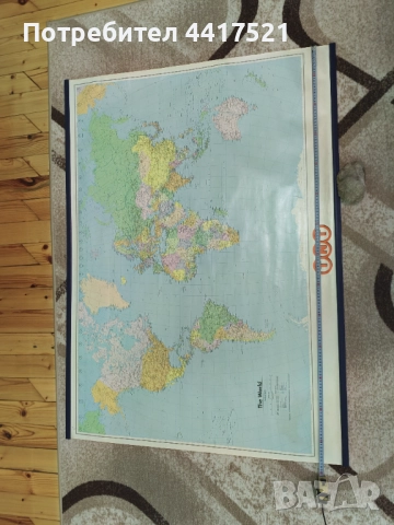 Карта на света - политическа, снимка 5 - Колекции - 52927395