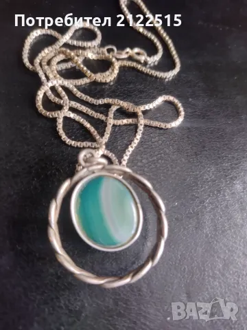 сребърно колие висулка 12гр, снимка 2 - Колиета, медальони, синджири - 49119954
