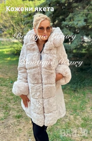 Зимно дебело палто и яке в едно с две лица и огромна топла качулка, снимка 5 - Якета - 42540614