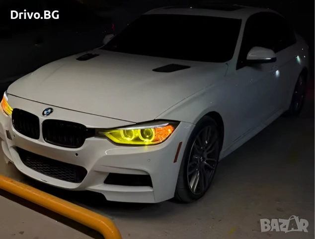 Гаранция! Жълти Висококачествени DRL Angel Eyes за BMW F30 F31 Pre-LCI, снимка 2 - Части - 53411499