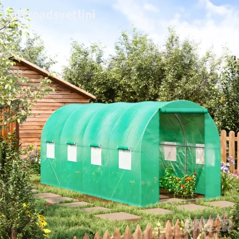 Оранжерия тунел, Тунелна оранжерия с размери 4х2.5х2 метра 10 квадрата, снимка 2 - Оранжерии - 49606497