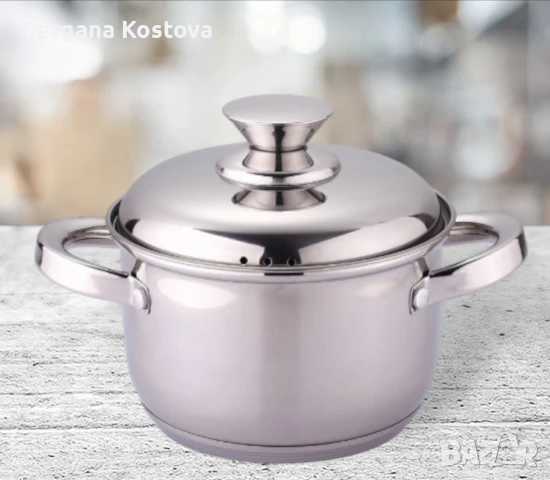 Тенджера Rosberg от неръждаема стомана – различни размери 18/20/22/24/26 см с метален капак, снимка 1