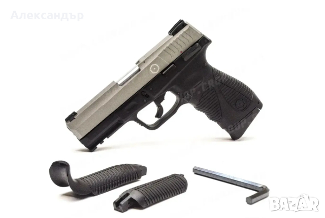 Еърсофт CO2 пистолет с откат Cybergun Taurus PT24/7 G2 черно-сребрист, снимка 4 - Въздушно оръжие - 44923891