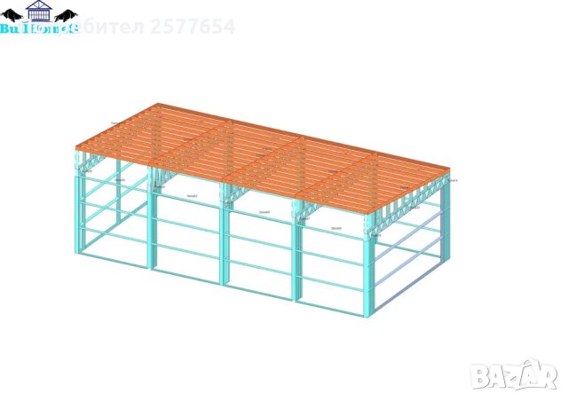 ЛИЗИНГ - Халета, Хале, Магазини, Магазин, Складове 72м2-12м х 6м х 3, снимка 3 - Строителни материали - 44195798