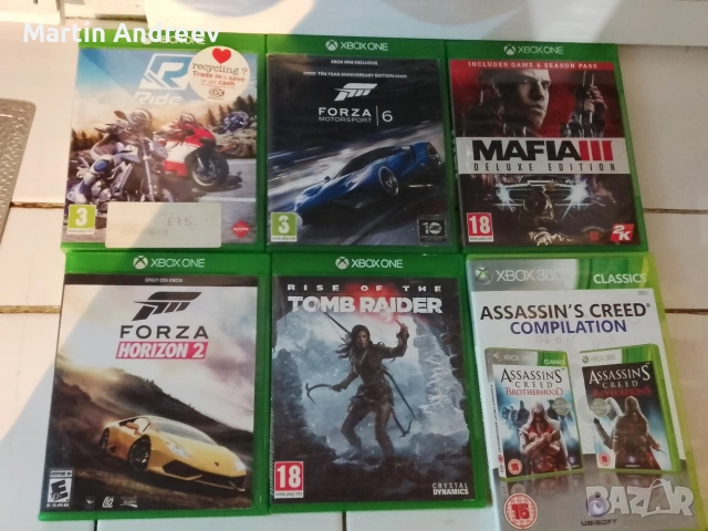 продавам лот дискове с игри за Xbox ONE