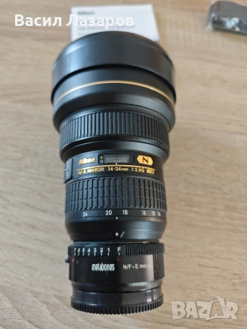 Nikon AF-S NIKKOR 14–24mm f/2.8G ED + Metabones N/F → Sony E 🔹