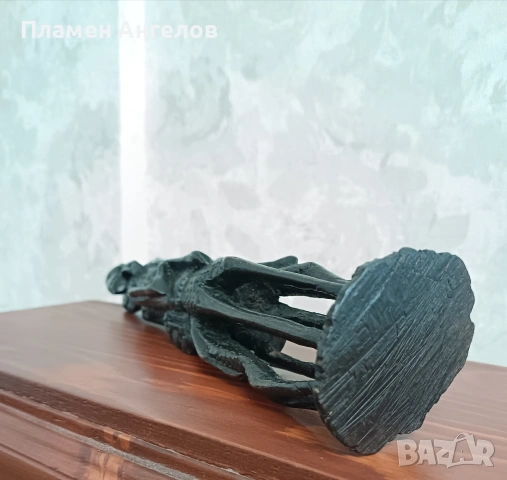 Автентична Африканска статуетка, дърворезба"Уджамаа" , снимка 9 - Антикварни и старинни предмети - 53701339