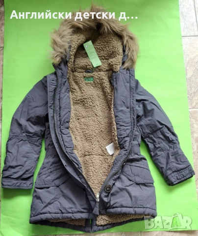 Английска детска парка-BENETON, снимка 2 - Детски якета и елеци - 52022493