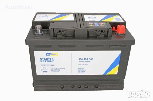 Акумулатор CARTECHNIC 12V 74AH  680A, снимка 1