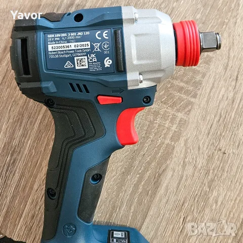 Нов безчетков акумулаторен ударен гайковерт BOSCH GDX 18V-285 , 2 x 5.0Ah батерии и зарядно, снимка 8 - Винтоверти - 54072412