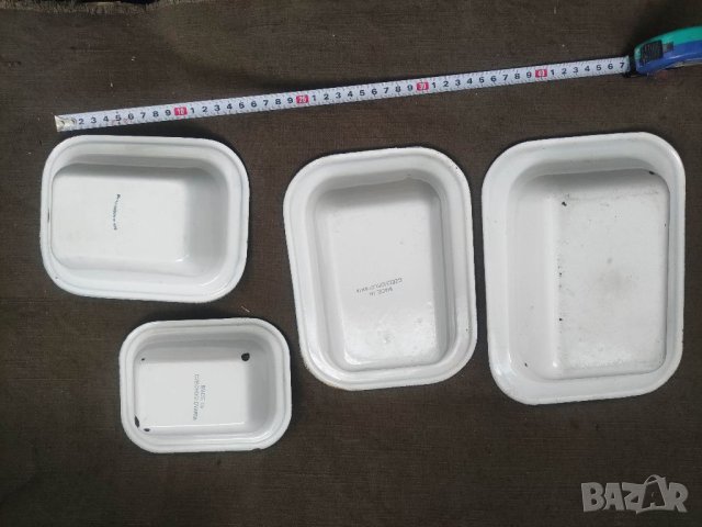 Продавам малки правоъгълни емайлирани чиниики , снимка 4 - Прибори за хранене, готвене и сервиране - 41827664