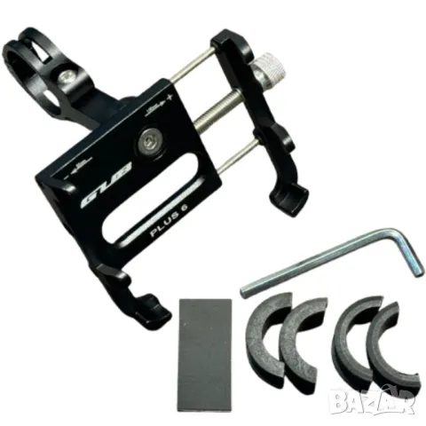 ЧЕРНА Въртяща Се Голяма Здрава Алуминиева Стойка За Телефон С Три Плъзгача + Безплатна Доставка, снимка 4 - Аксесоари за велосипеди - 35494200