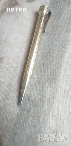 позлатен пиромолив. писалка.