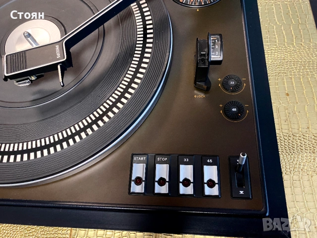 Vintage грамофон Philips, снимка 7 - Грамофони - 53034222