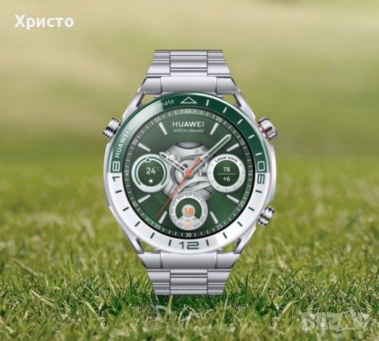 НОВ!!! Смарт часовник Huawei Watch Ultimate, Titanium Green 