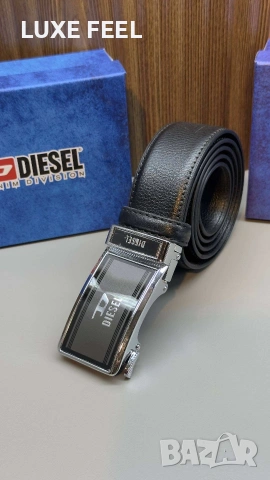 Мъжки Колани с Кутия - Естествена Кожа ⚜️ Diesel Boss, снимка 3 - Колани - 53021690