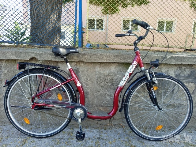 28 цола алуминиев велосипед с 7 скорости усилени капли амортисьори предни като нов , снимка 12 - Велосипеди - 51288600