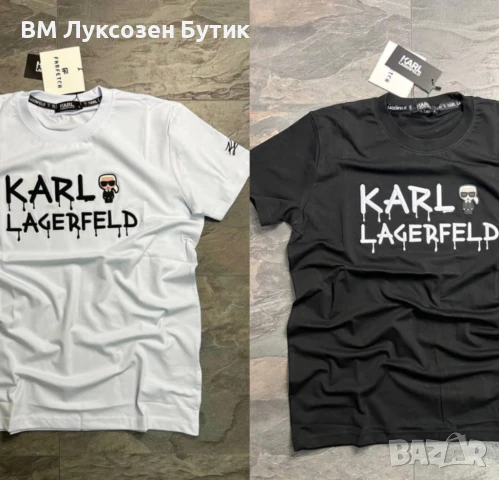 🖤✨ КЛАСА, КОЯТО НЕ ОСТАВА НЕЗАБЕЛЯЗАНА ✨🖤 МЪЖКА ЛУКСОЗНА ТЕНИСКА KARL LAGERFELD, снимка 1