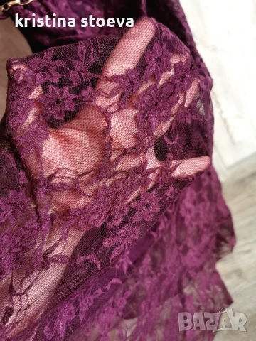 Асиметрична дантелена рокля, снимка 3 - Рокли - 51051831