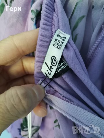 Прекрасна лилава рокля тип солей, снимка 6 - Рокли - 41340037