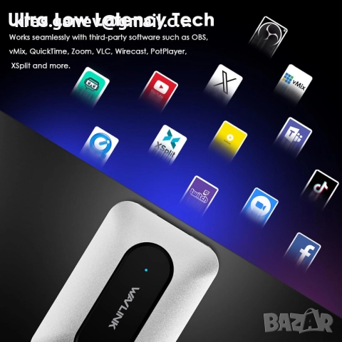 WAVLINK 4K60Hz HDMI видео карта за заснемане с аудио миксер, снимка 6 - Видеокарти - 52190292