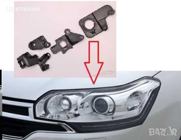 Ремонтен комплект щипки за фар Citroen C5 3 ситроен ц5 фар фарове в ...