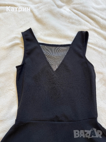 Черна дамска рокля , снимка 2 - Рокли - 51788423