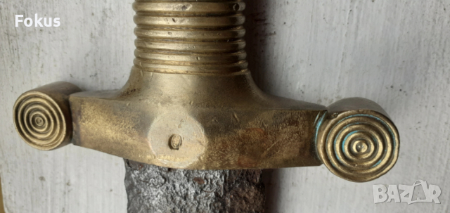 Автентичен стар тесак нож меч сабя ятаган, снимка 3 - Антикварни и старинни предмети - 53340065