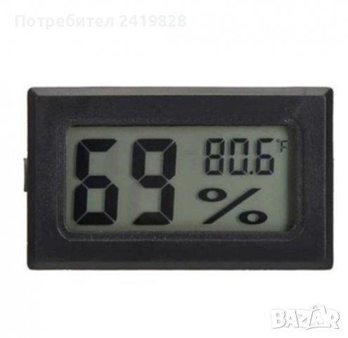 ZHITING LCD дисплей Мини термометър Lgrometer Вътрешен измервател на влажност , снимка 3 - Други - 38602439