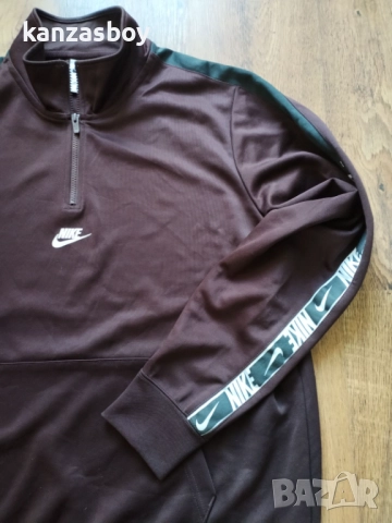 Nike Half-Zip Top Brown - страхотно мъжко горнище КАТО НОВО ХЛ, снимка 7 - Спортни дрехи, екипи - 52147466