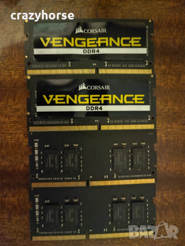 RAM памет SODIMM DDR4 PC4 - 2400MHz kit 2x8GB SK hynix и Corsair, снимка 2 - RAM памет - 53246345